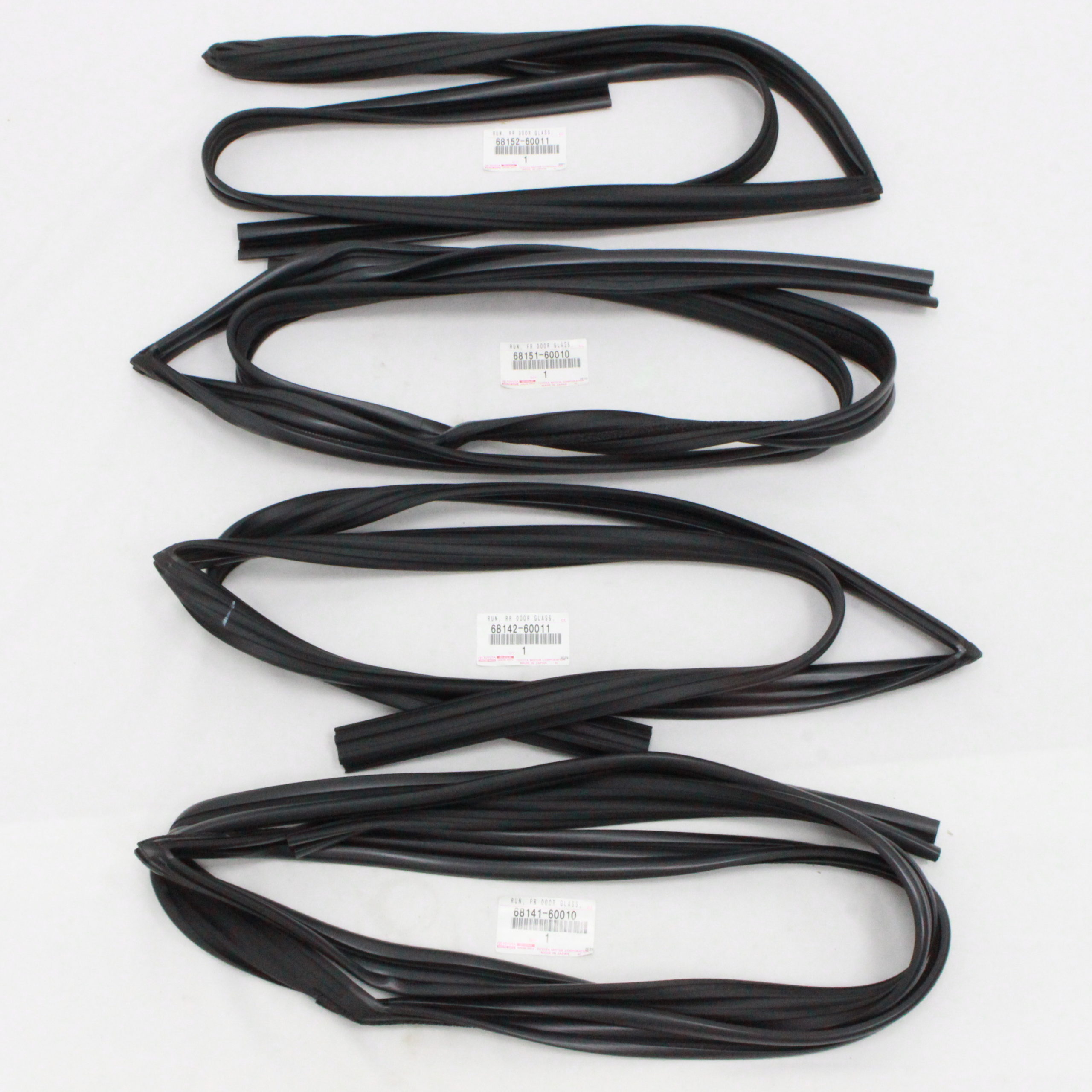 Lexus LX450 Toyota Land Cruiser Front Rear Door Glass Run Right & Left