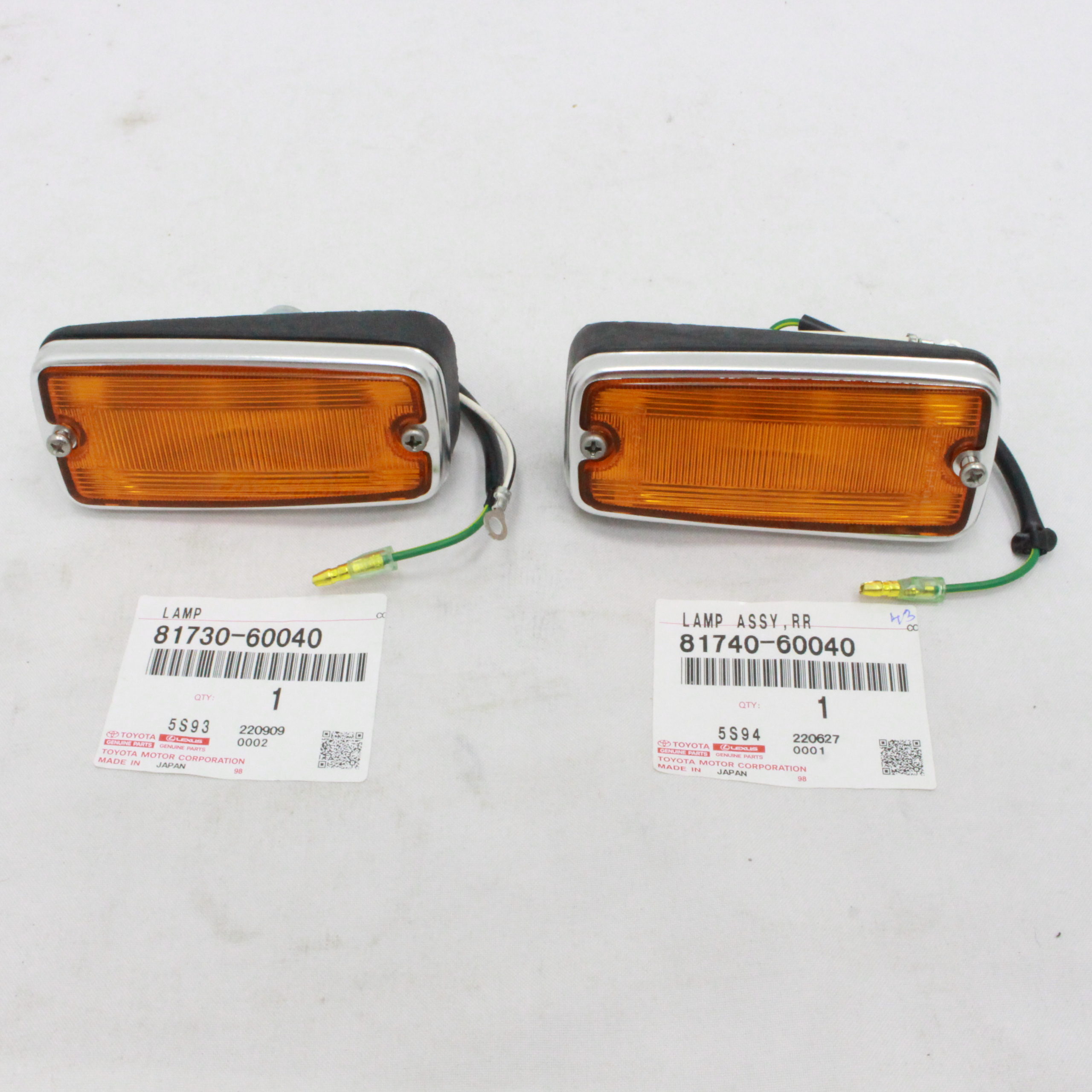 Toyota Land Cruiser FJ40 FJ42 FJ43 FJ45 HJ45 40 Series Amber